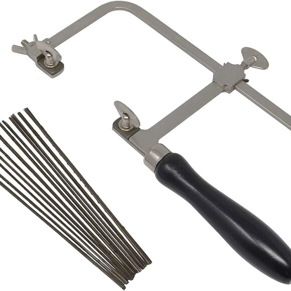 Other - GERMAN STYLE JEWELERS SAW FRAME with 144 ASSORTED JEWELERS SAW BLADES